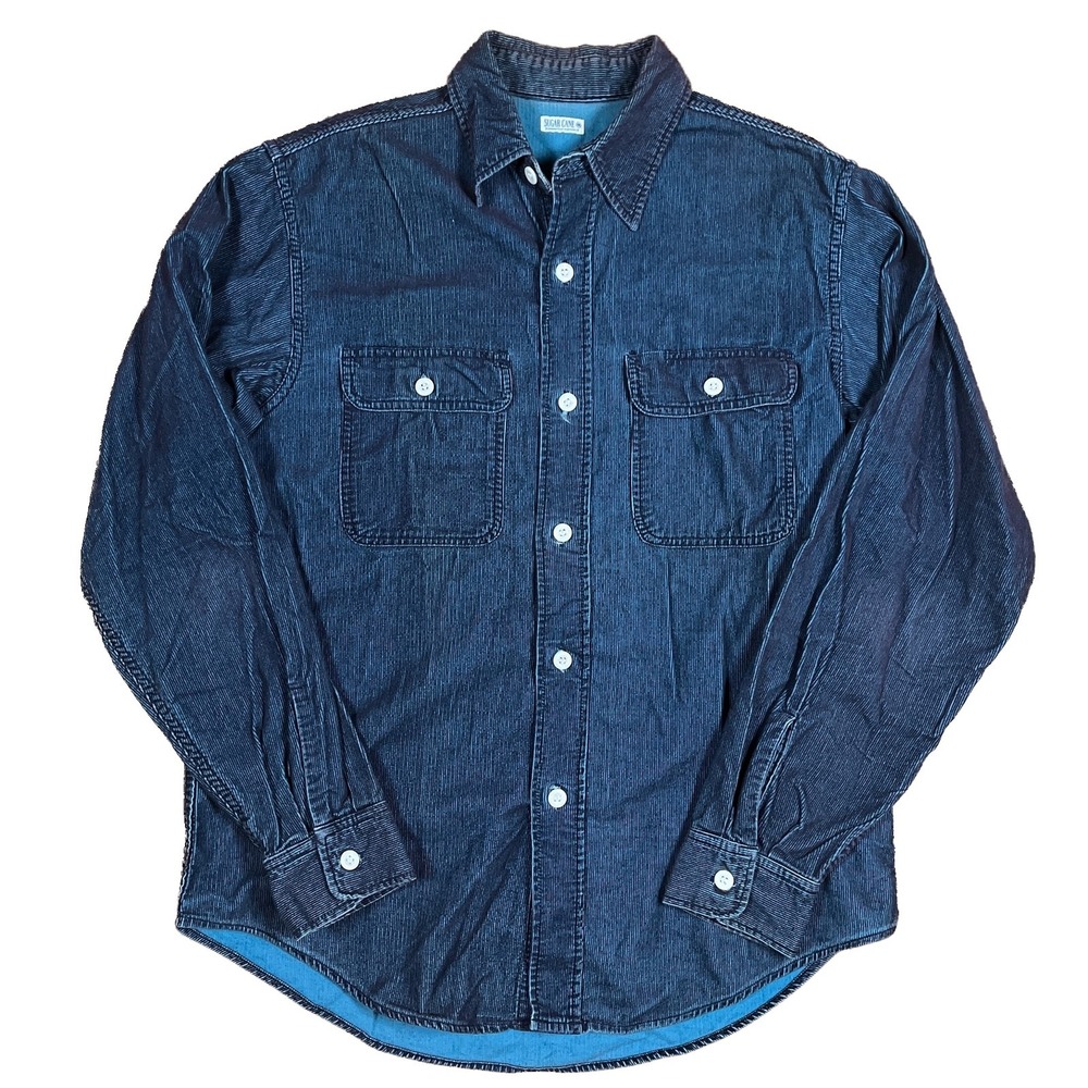 Sugar Cane Made in Japan Corduroy Long Sleeve Work Shirt Medium Unique Color